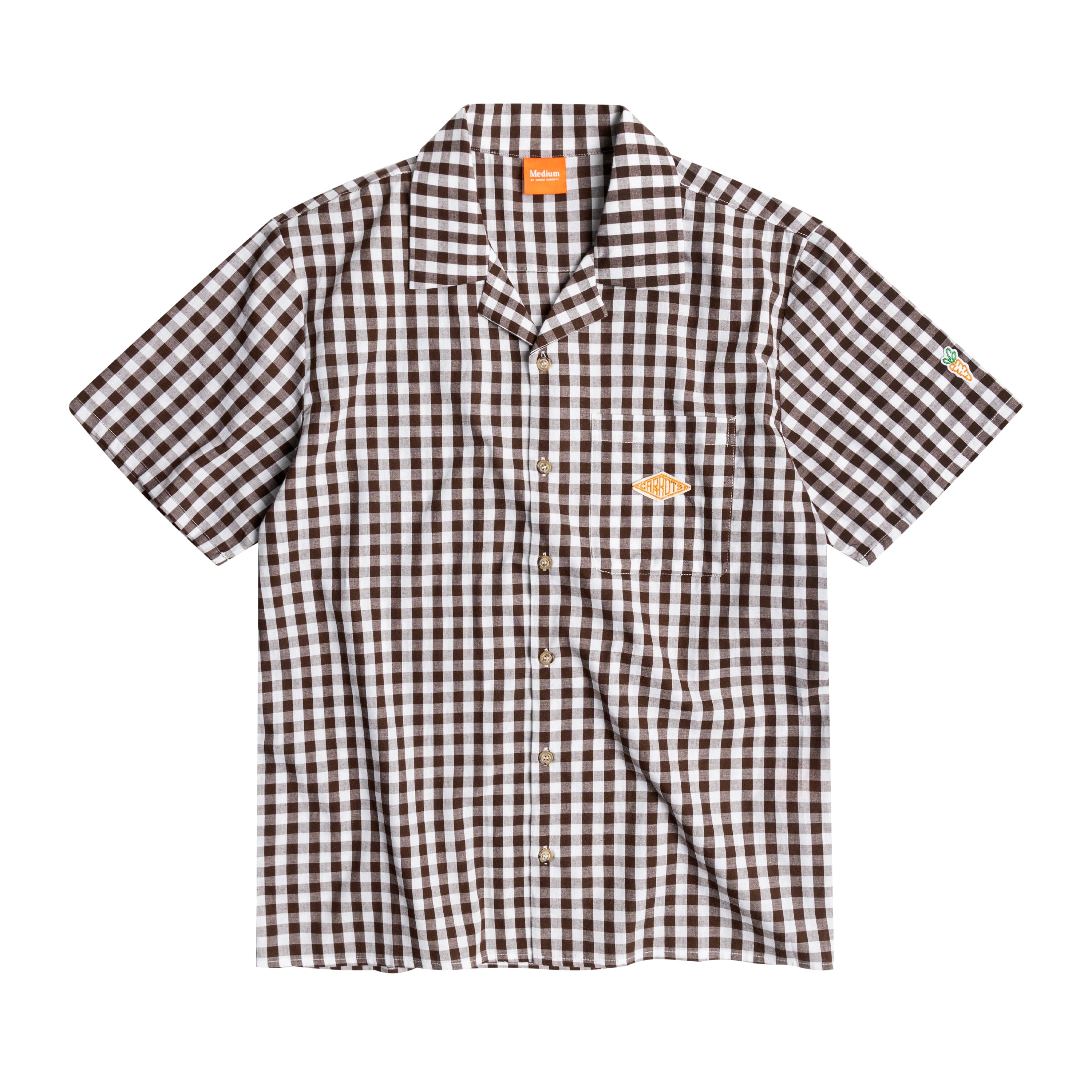 BADGE BUTTON UP - BROWN | SS24 | Carrots by Anwar Carrots