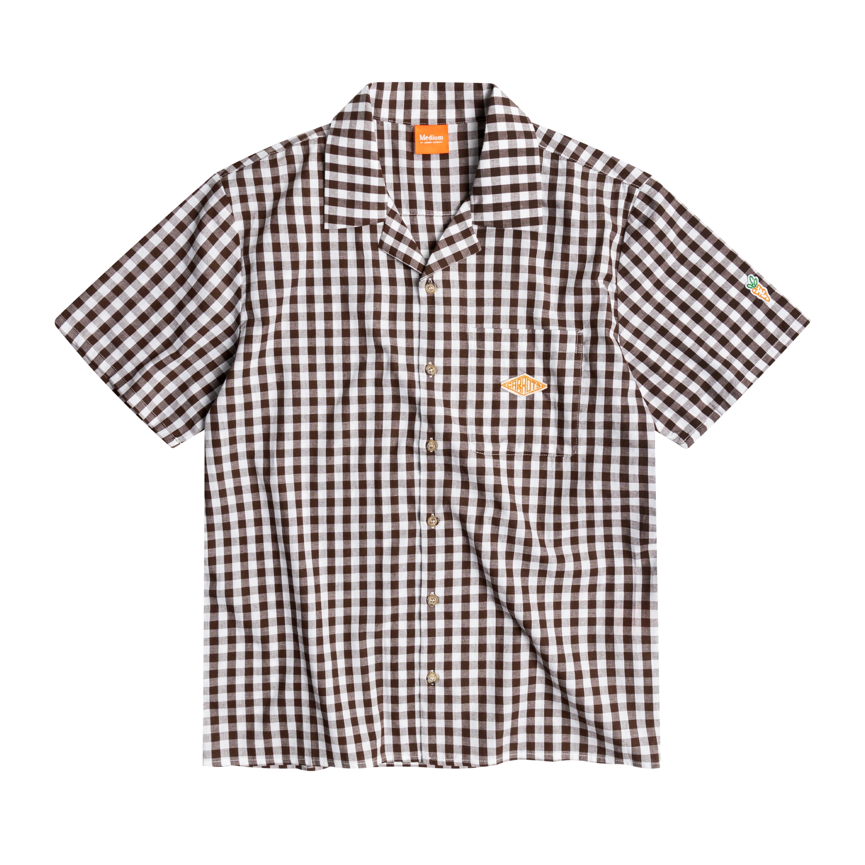 Emblem BUTTON UP - BROWN