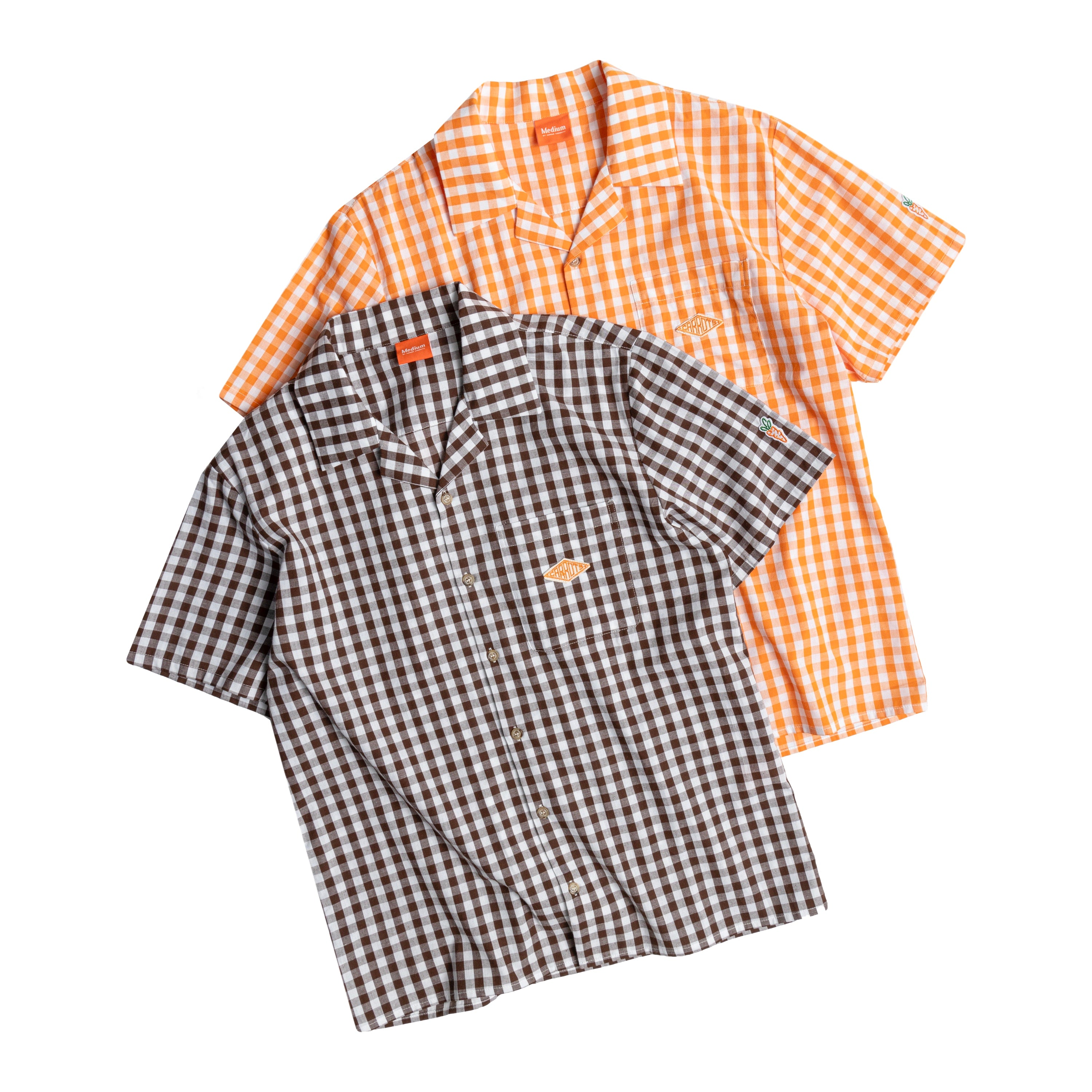 BADGE BUTTON UP - BROWN | SS24 | Carrots by Anwar Carrots
