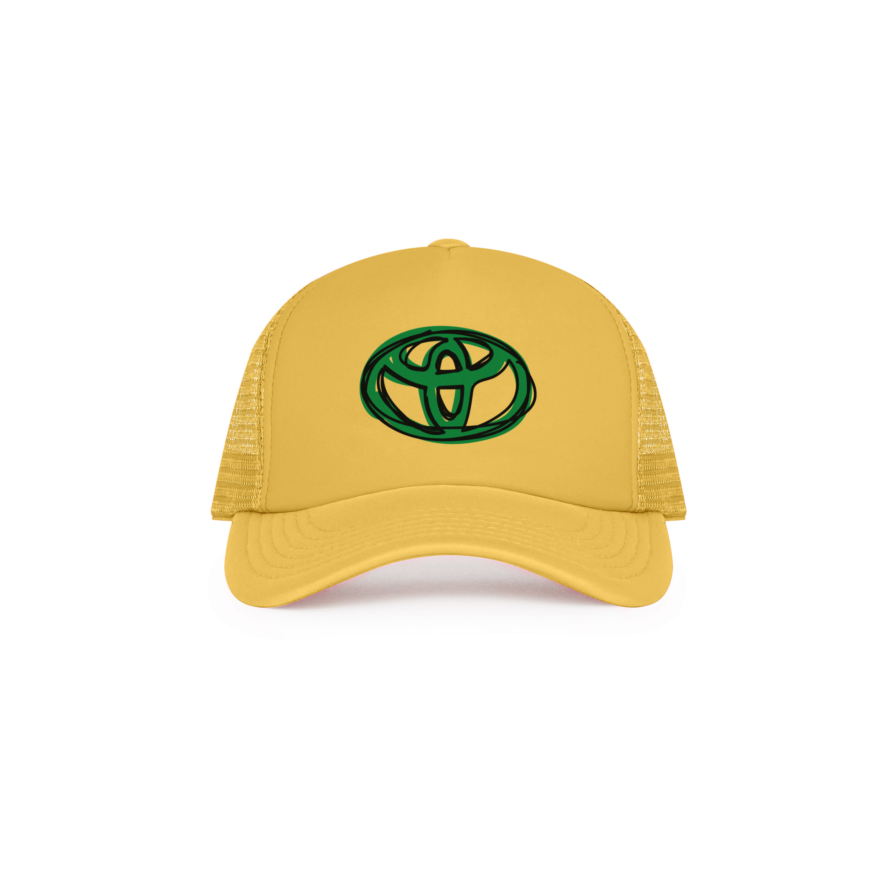 KARASHI MESH TRUCKER HAT - YOLK YELLOW