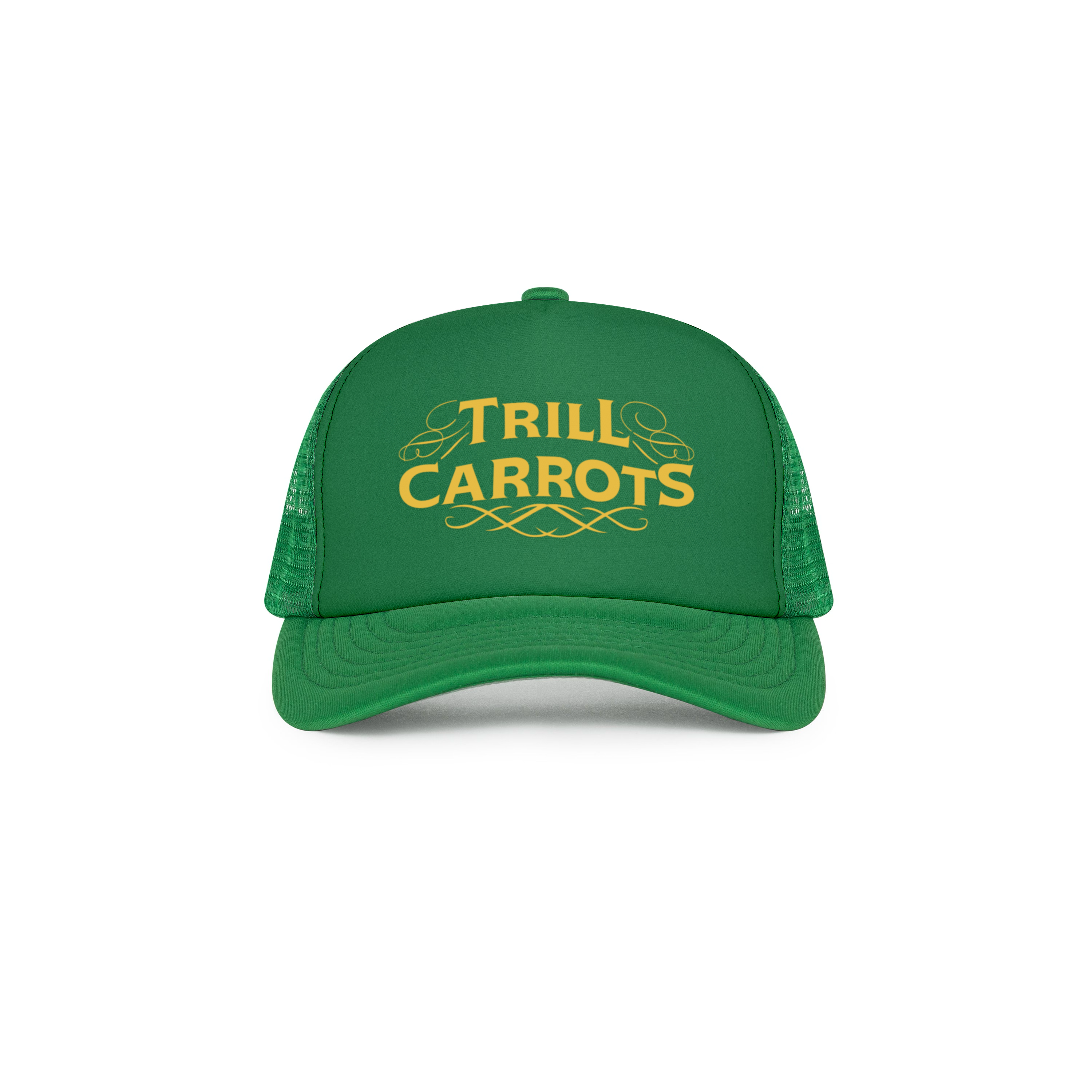 Trill Carrots Trucker Cap - Pea Green