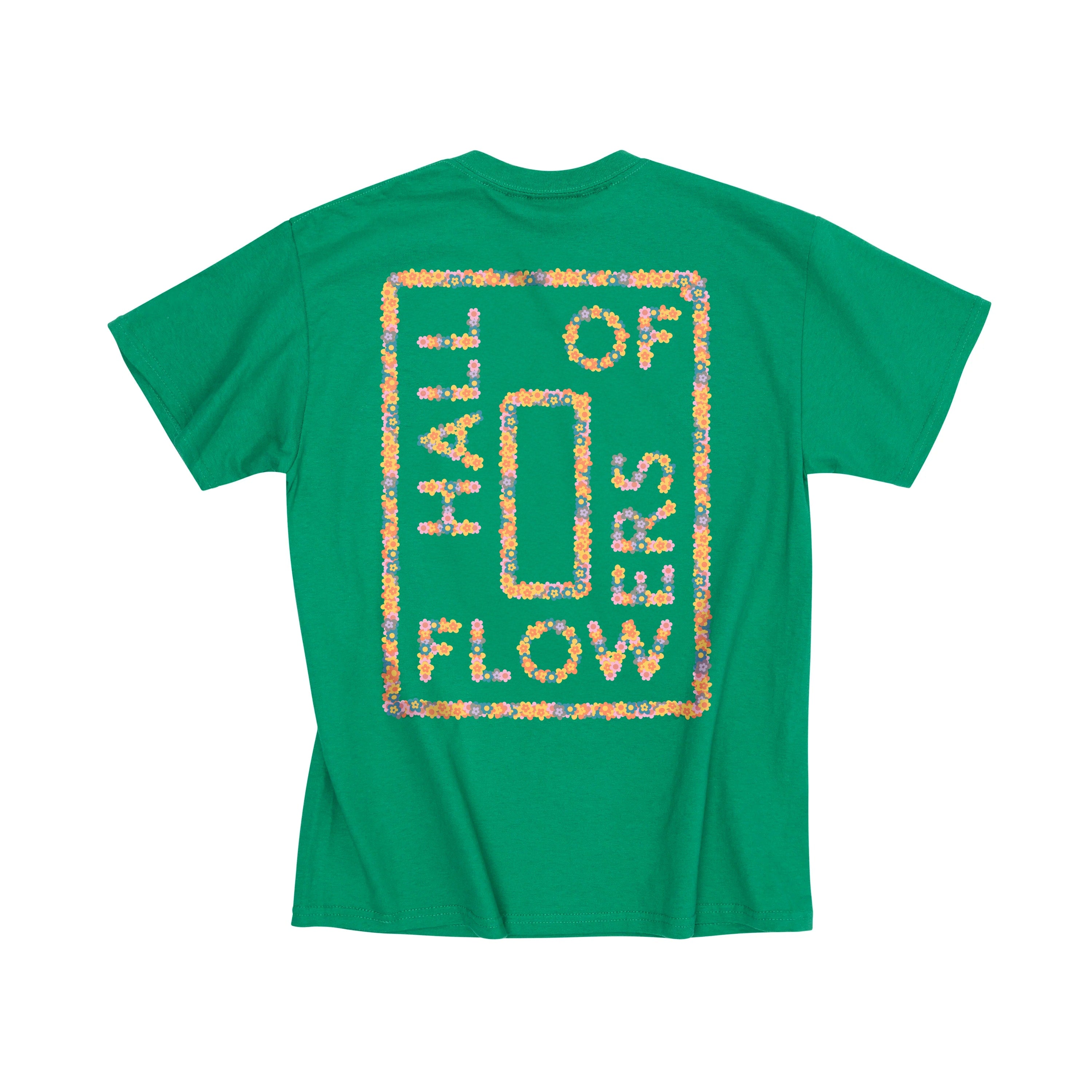 HALL OF FLOWERS X CARROTS FLOWERS WORDMARK TEE - FOREST