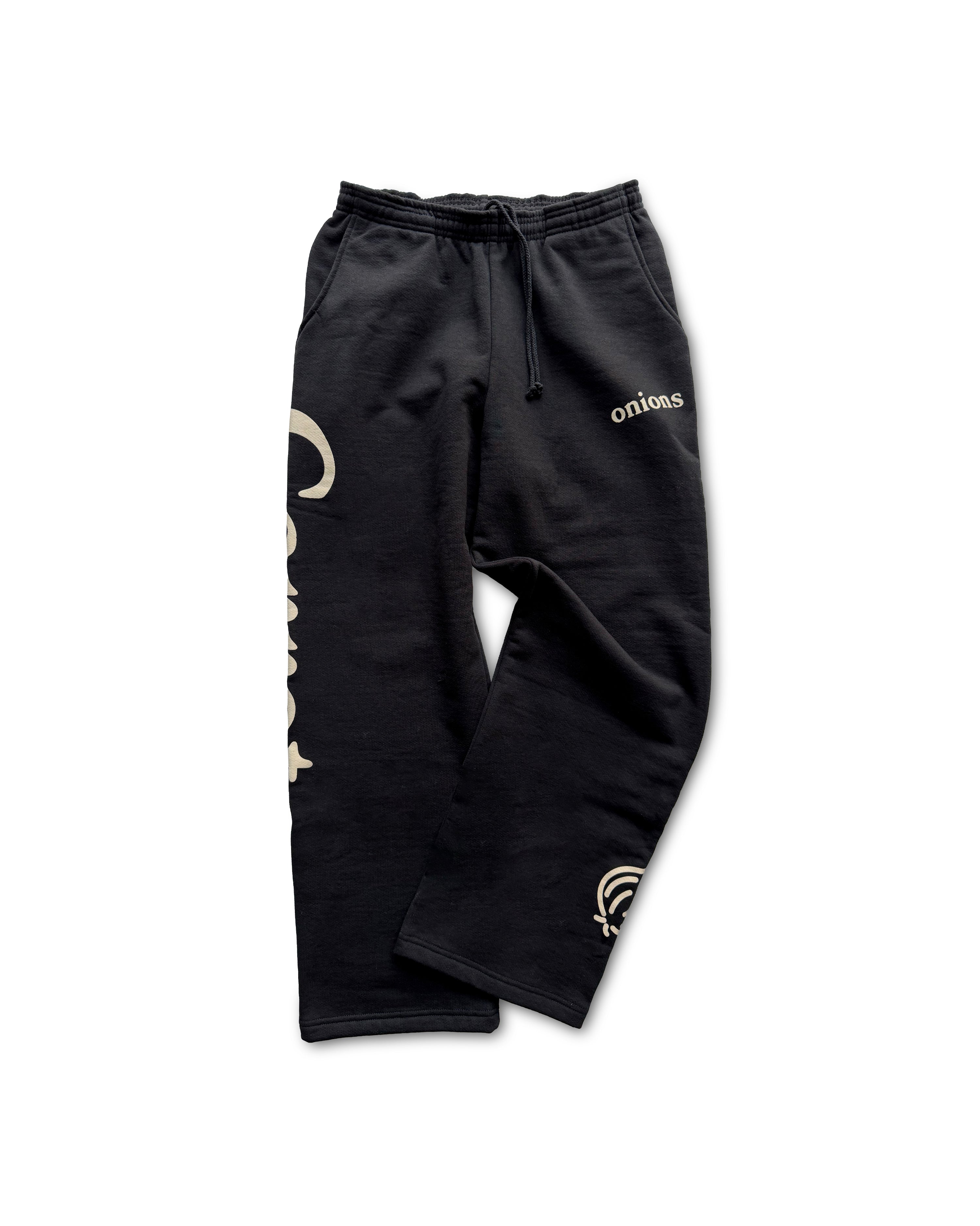 Onions Wordmark Sweatpants - Black