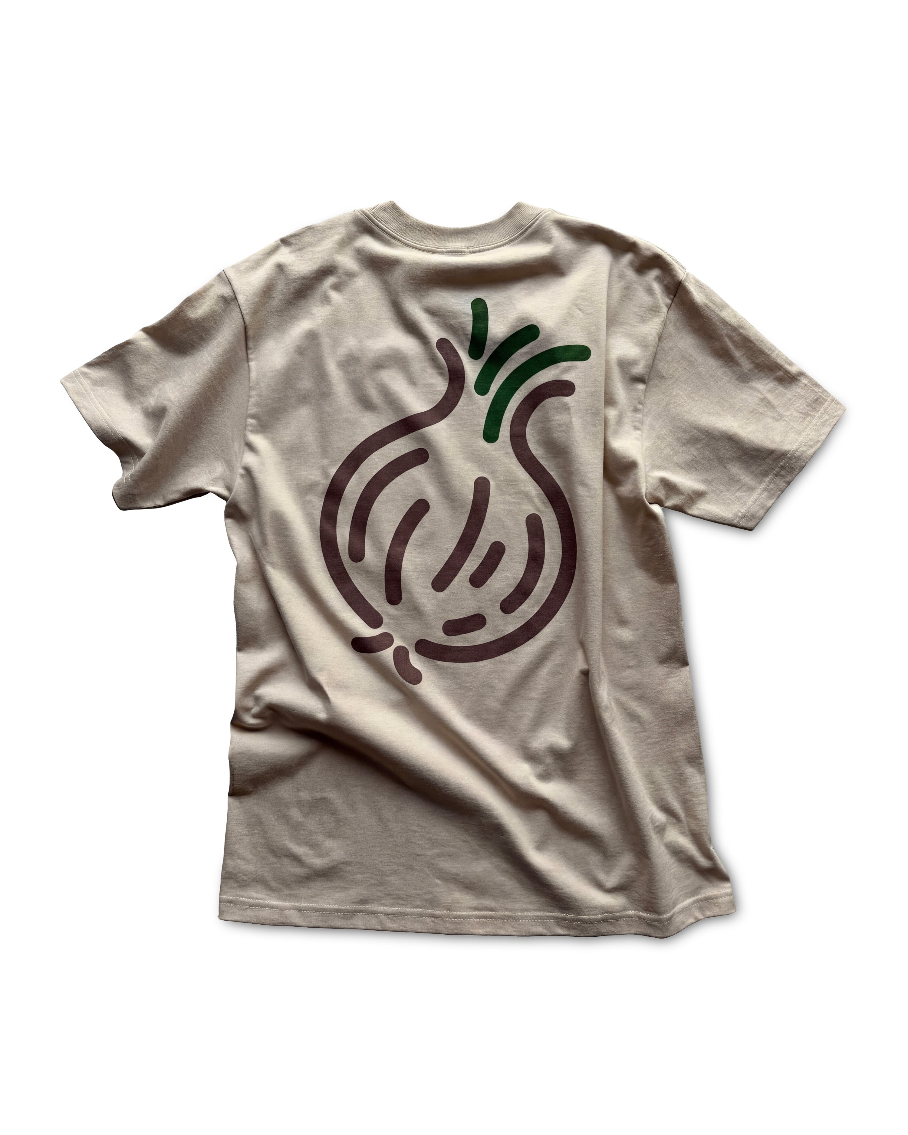 Onions Wordmark Tee - Bone