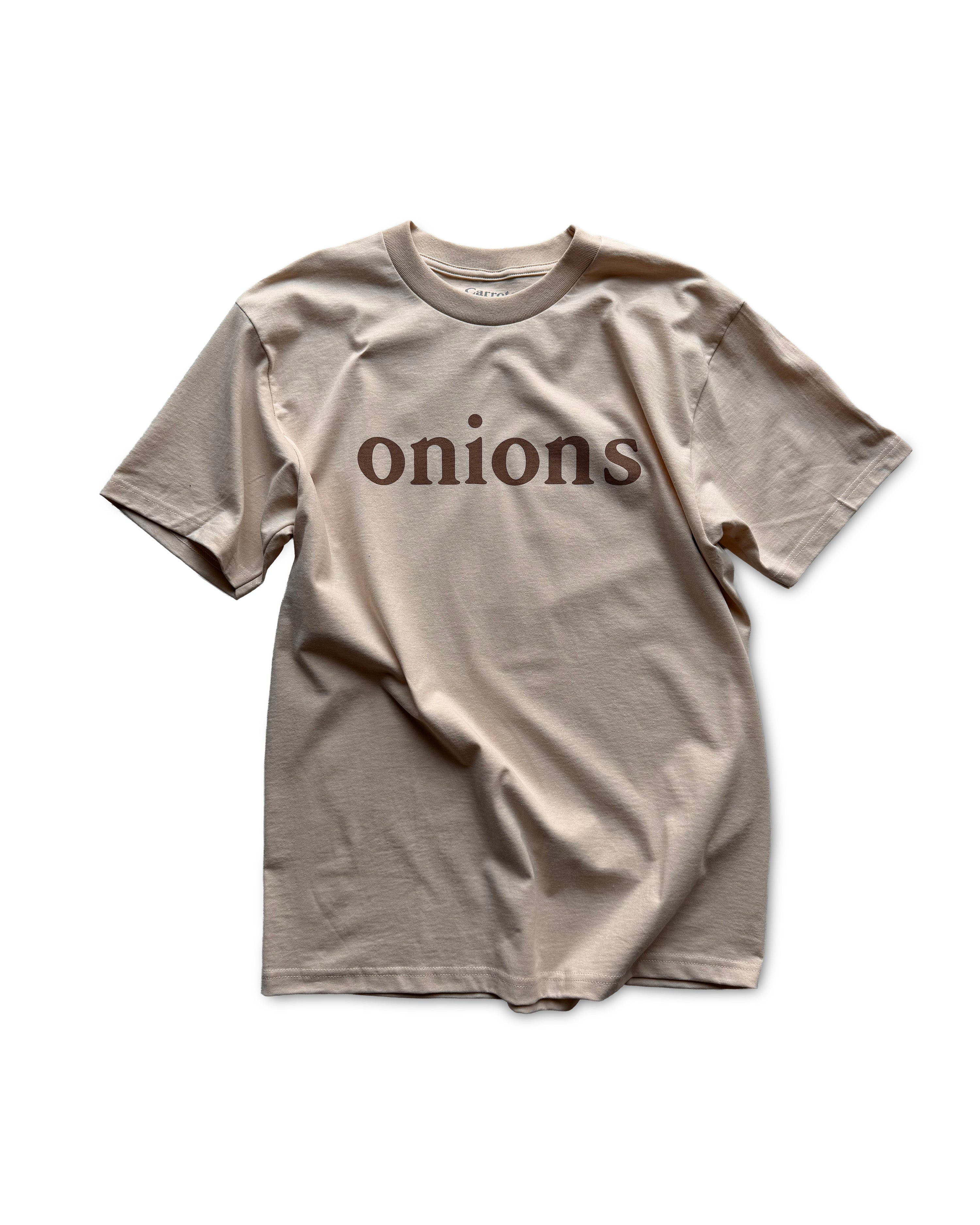 Onions Wordmark Tee - Bone