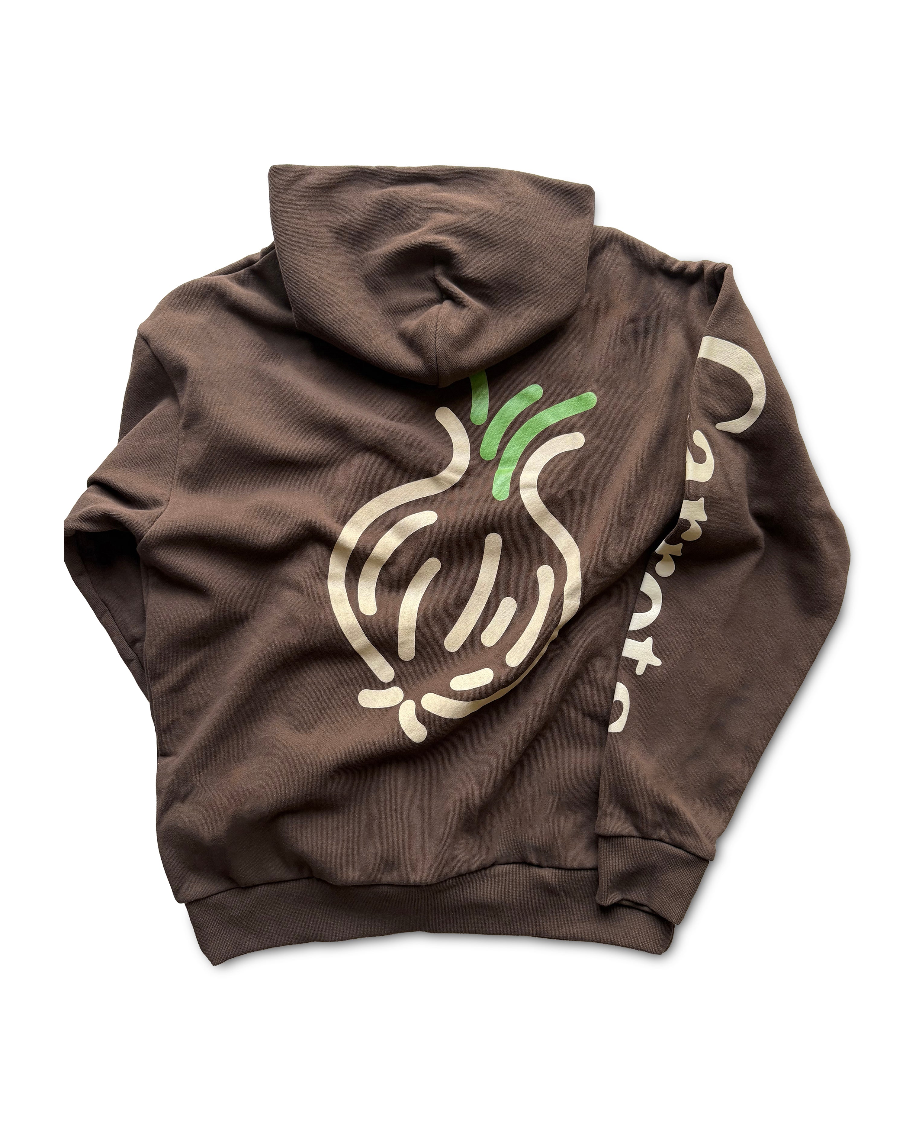 Onions Wordmark Hoodie - Brown