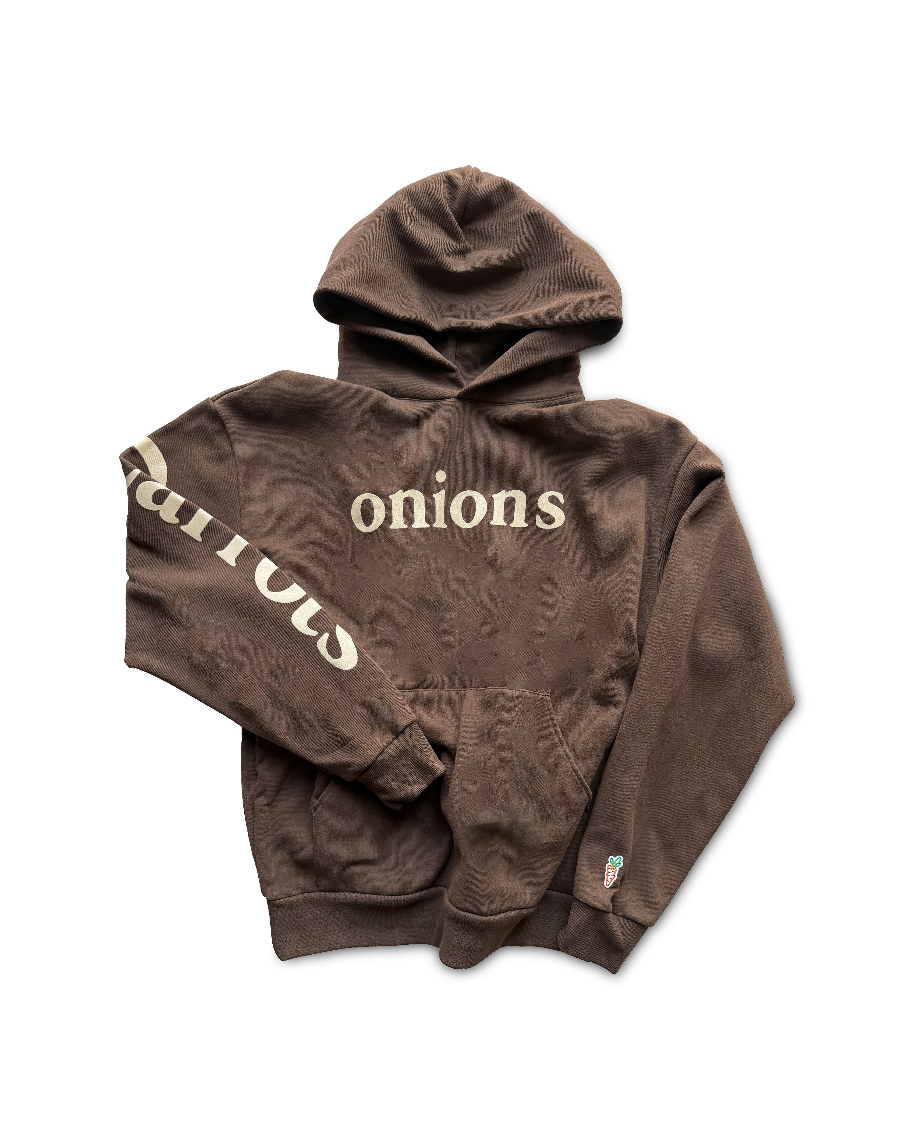 Onions Wordmark Hoodie - Brown