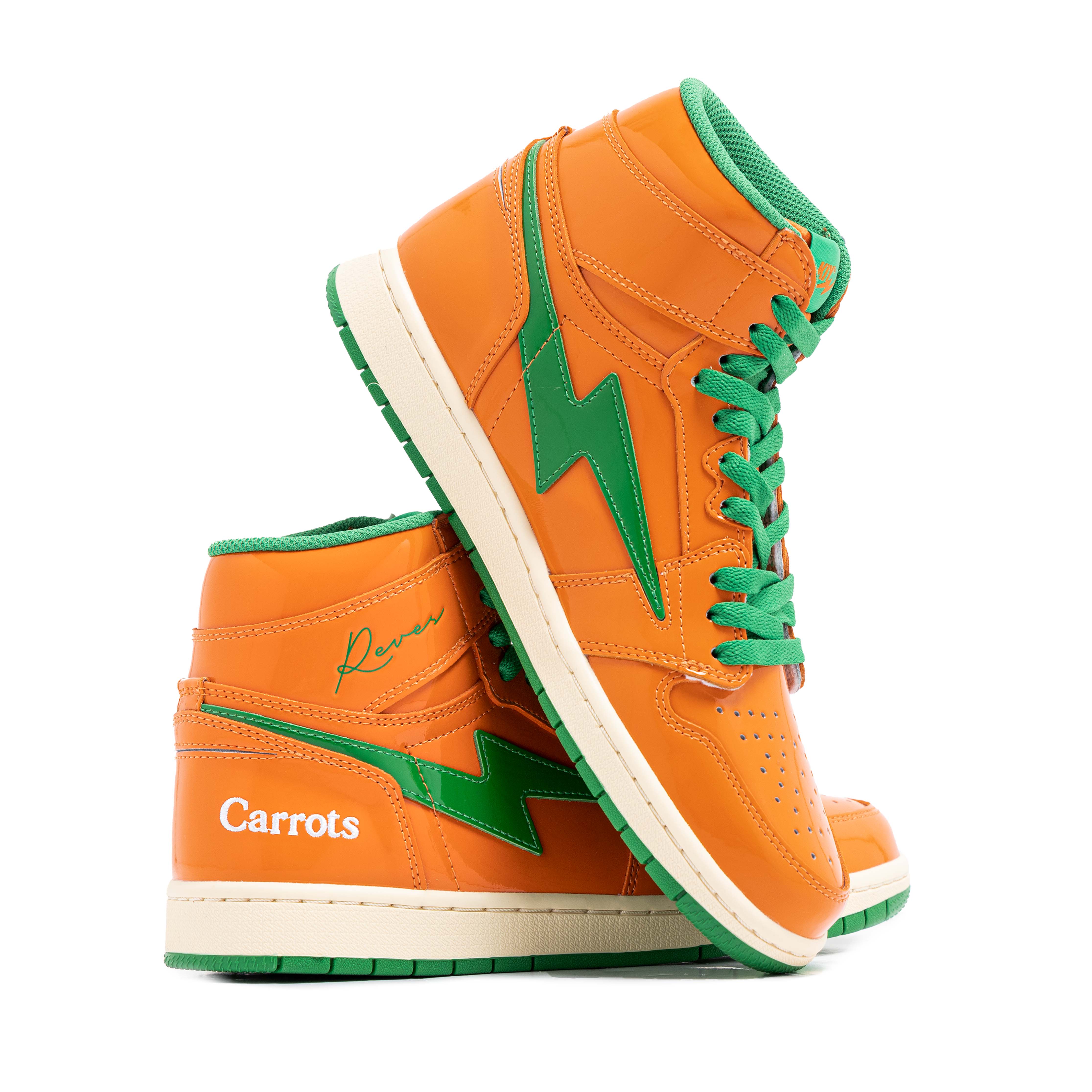 KIY x CARROTS REVES SPORT '85 HI - CARROTS ORANGE / PEAS GREEN