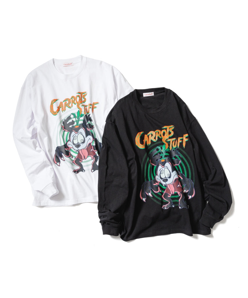 CARROTSTUFF LONGSLEEVE SHIRT - BLACK